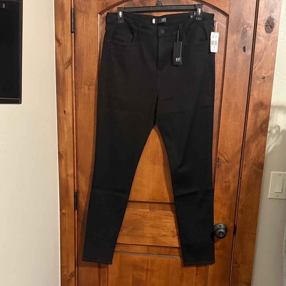 Kut from the Kloth Black Denim Pants - Picture 1 of 5